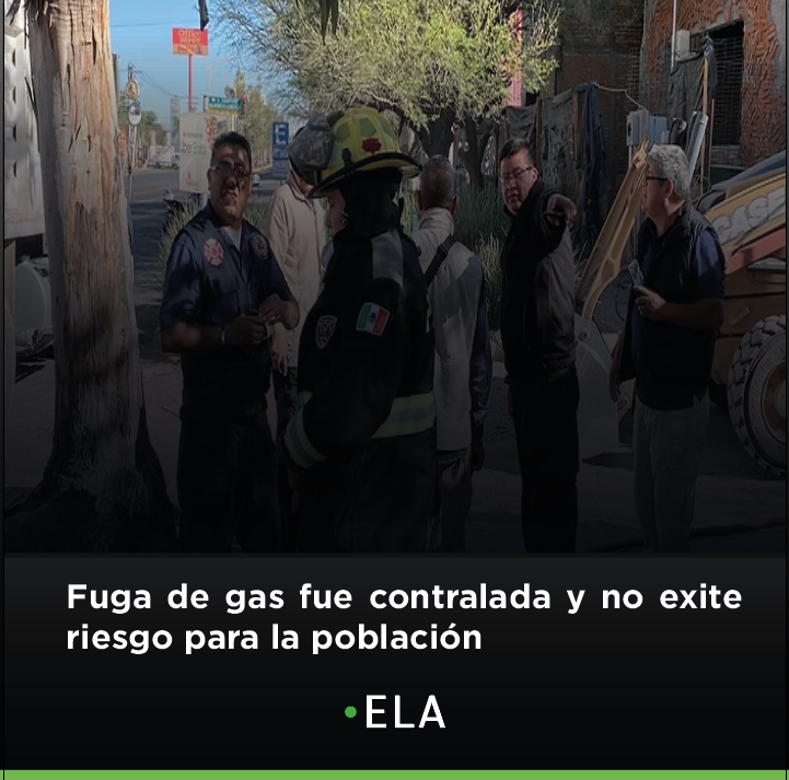 Fuga de gas fue contralada y no exite riesgo para la población