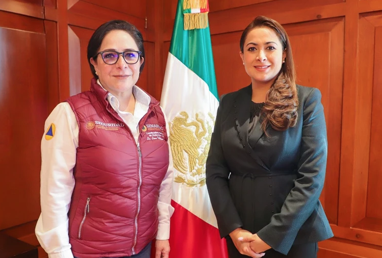 El Gobierno Federal refrenda el respaldo a Tere Jiménez en materia de Protección Civil