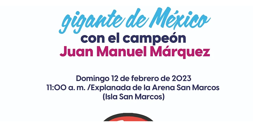 Familias de Aguascalientes podrán convivir con Juan Manuel Márquez este domingo