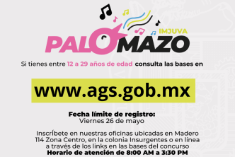Lanza instituto Municipal de la Juventud convocatoria para el concurso de canto Palomazo 2023