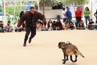 Realiza exhibición el grupo K9 de la SSPM en Escuela Secundaria General número 41 Realiza exhibición el grupo K9 de la SSPM en Escuela Secundaria General número 41