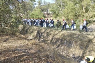 Con megalimpieza, Tere Jiménez y Leo Montañez comienzan proyecto de saneamiento del Río San Pedro Con megalimpieza, Tere Jiménez y Leo Montañez comienzan proyecto de saneamiento del Río San Pedro