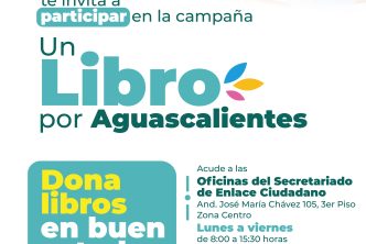 Reitera Municipio invitación a participar en la campaña de donación un libro por Aguascalientes 2023