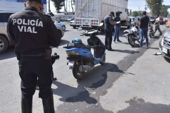 Revisan Policías viales motocicletas a través del operativo Guardián