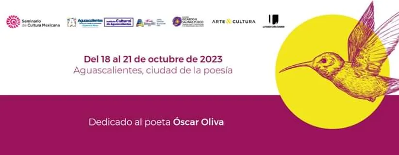 Aguascalientes será sede del XXI encuentro de poetas del mundo latino