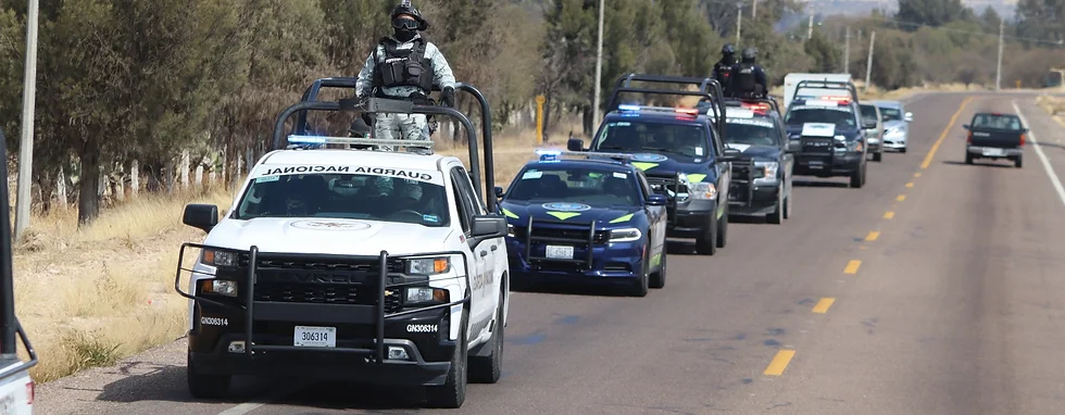 Ejército, Guardia Nacional y Policía Estatal, junto con la de Jalisco y Guanajuato, Refuerzan vigilancia en carreteras.