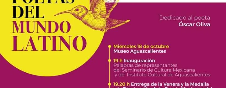 Hoy inicia el XXL encuentro de poetas del Mundo Latino