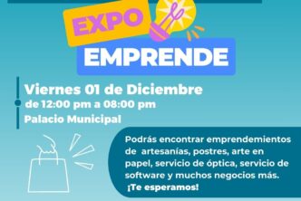INVITAN A EXPO EMPRENDE EN PALACIO MUNICIPAL