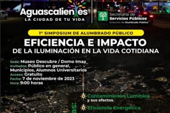 Invita Municipio de Aguascalientes al primer Simposium de alumbrado público