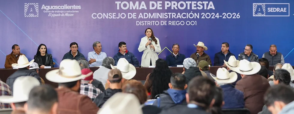 MÁS AHORRO DE AGUA Y PROSPERIDAD PARA EL CAMPO CON LA CONSOLIDACIÓN DEL DISTRITO DE RIEGO 001 MÁS AHORRO DE AGUA Y PROSPERIDAD PARA EL CAMPO CON LA CONSOLIDACIÓN DEL DISTRITO DE RIEGO 001