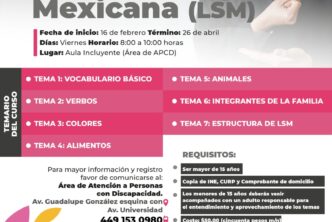 DIF MUNICIPAL IMPARTIRÁ NUEVOS CURSOS DE LENGUA DE SEÑAS MEXICANA