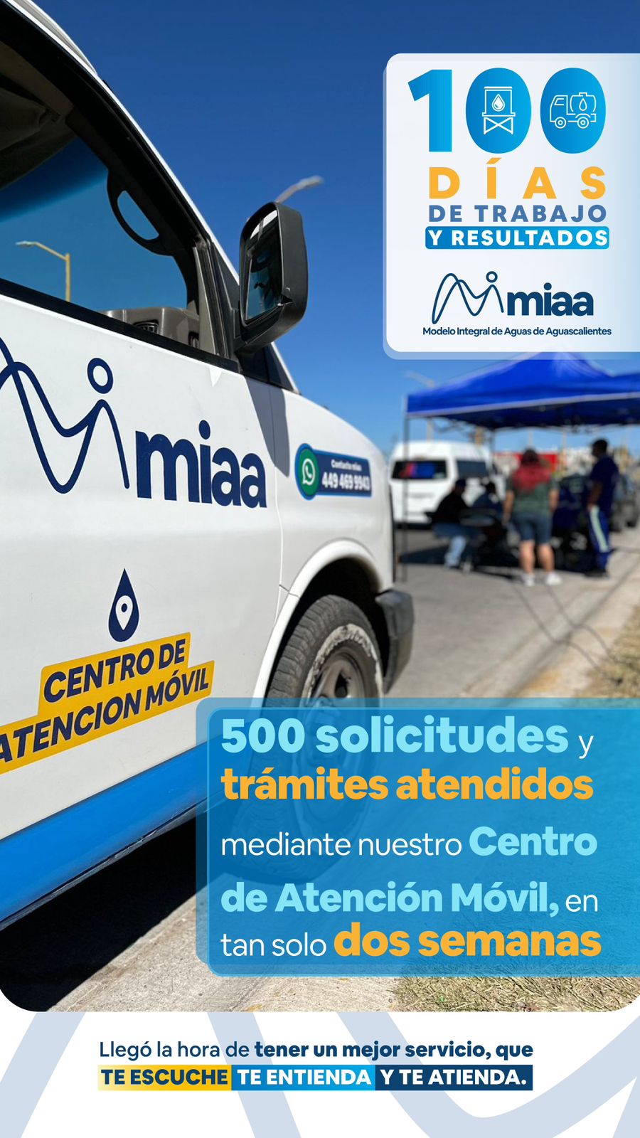 Con el Centro de Atención Móvil estamos atendiendo de manera cercana y eficiente tus trámites y solicitudes