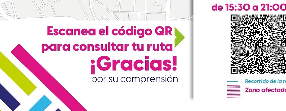 RUTAS ALTERNAS DE URBANOS POR CIERRES VIALES PARA ESTE 8 DE MARZO