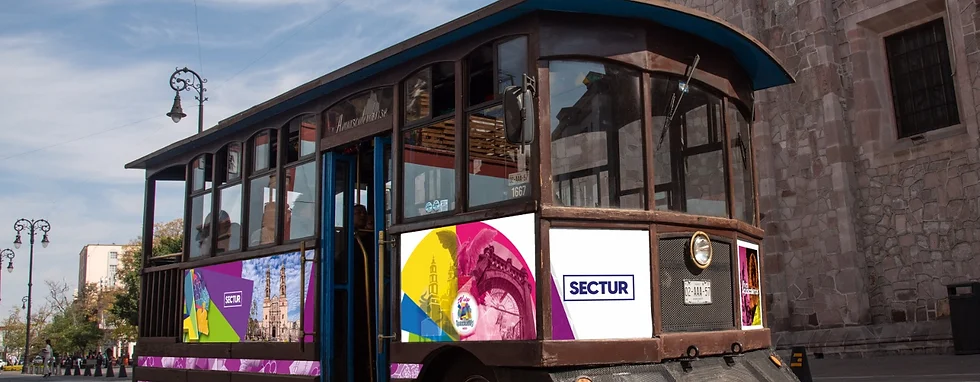 CONOCE AGUASCALIENTES A BORDO DEL TRANVÍA TURÍSTICO CONOCE AGUASCALIENTES A BORDO DEL TRANVÍA TURÍSTICO