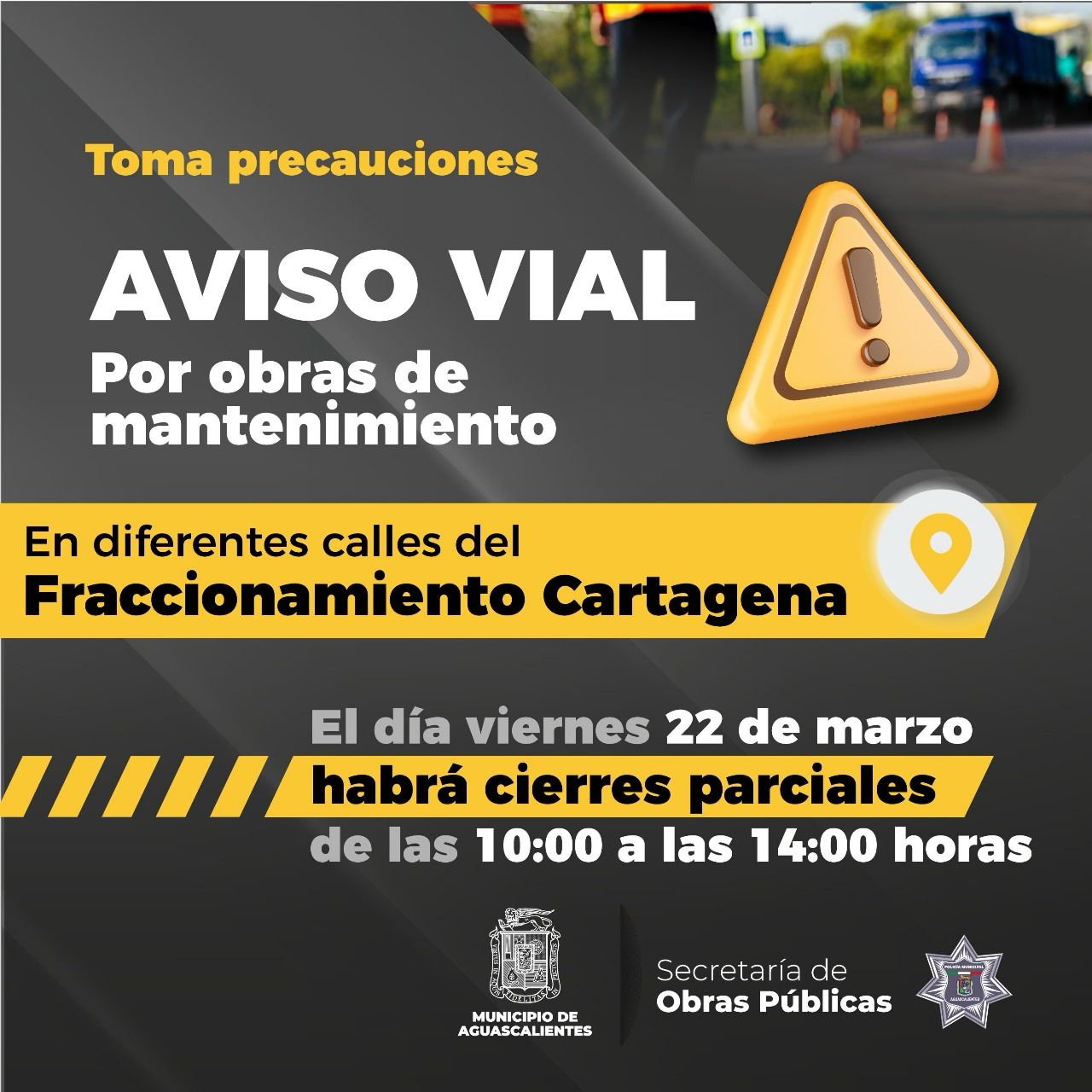 ⚠AVISO VIAL🚧👷🏻‍♂