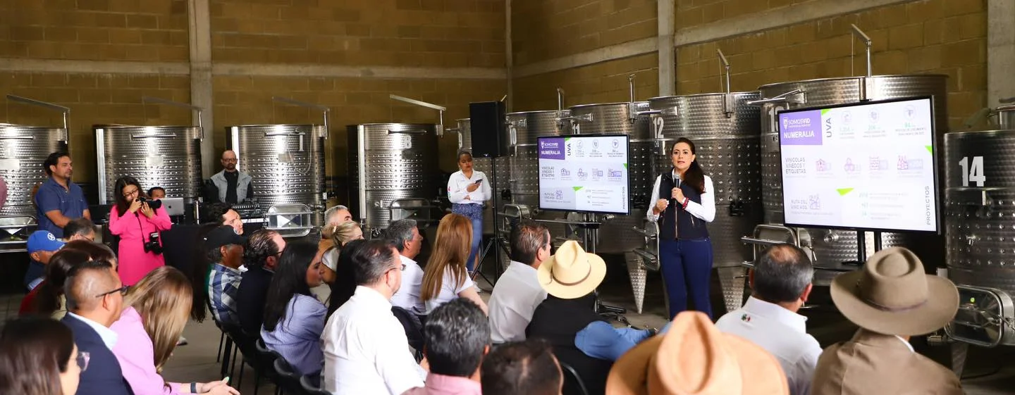 REFRENDA TERE JIMÉNEZ APOYO AL SECTOR VITIVINÍCOLA DE AGUASCALIENTES