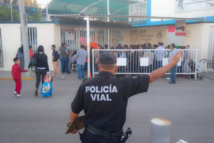 LISTO EL OPERATIVO «ESCUELA SEGURA” CON MOTIVO DEL REGRESO A CLASES EN EL MUNICIPIO DE AGUASCALIENTES LISTO EL OPERATIVO «ESCUELA SEGURA” CON MOTIVO DEL REGRESO A CLASES EN EL MUNICIPIO DE AGUASCALIENTES