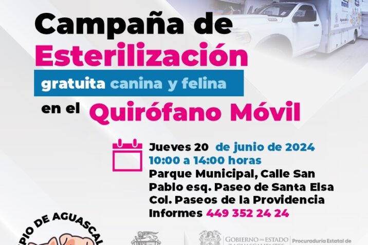 ANUNCIA MUNICIPIO ÚLTIMAS ESTERILIZACIONES DE JUNIO EN EL QUIRÓFANO VETERINARIO MÓVIL