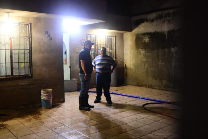 SUPERVISA LEO MONTAÑEZ AFECTACIONES POR LLUVIAS