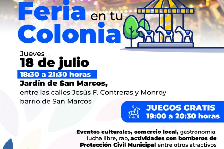 MUNICIPIO DE AGUASCALIENTES LLEVA EL PROGRAMA “FERIA EN TU COLONIA” AL BARRIO DE SAN MARCOS