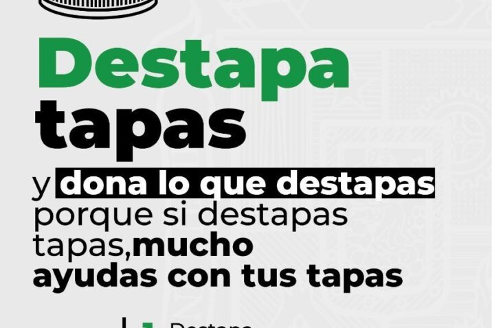INVITA MUNICIPIO A PARTICIPAR EN EL PROGRAMA DE DONACIÓN DE TAPAS CON CAUSA SOCIAL