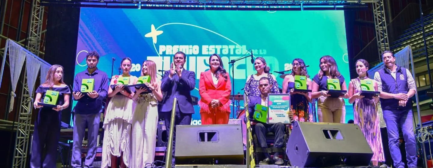 RECONOCE TERE JIMÉNEZ A JÓVENES GANADORES DEL PREMIO ESTATAL DE LA JUVENTUD 2024
