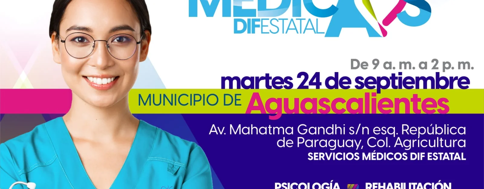 DIF ESTATAL ANUNCIA BRIGADA MÉDICA GRATUITA EN AGUASCALIENTES ESTE 24 DE SEPTIEMBRE