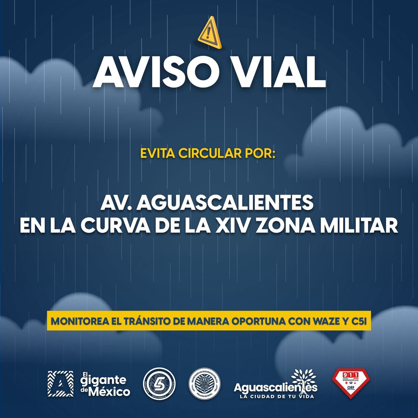 ⚠️ AVISO VIAL ⚠️
