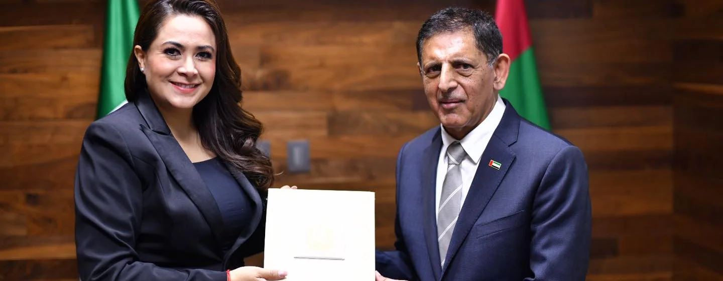 TERE JIMÉNEZ SE REÚNE CON EL EMBAJADOR DE LOS EMIRATOS ÁRABES; ACUERDAN FORTALECER LA COOPERACIÓN ENTRE AGUASCALIENTES Y ESE PAÍS