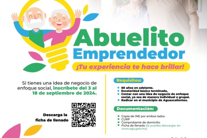 INVITA MUNICIPIO A PARTICIPAR EN LA CONVOCATORIA «ABUELITO EMPRENDEDOR»