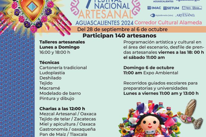 INVITA MUNICIPIO DE AGUASCALIENTES AL SÉPTIMO FESTIVAL NACIONAL ARTESANAL