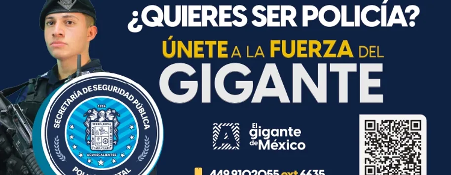 ¡ÚNETE A LA FUERZA DEL GIGANTE! CONVOCATORIA ABIERTA PARA SER POLICÍA ESTATAL