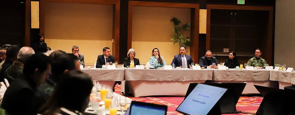 PRESENTA TERE JIMÉNEZ RESULTADOS DEL “BLINDAJE AGUASCALIENTES” ANTE EMPRESARIOS