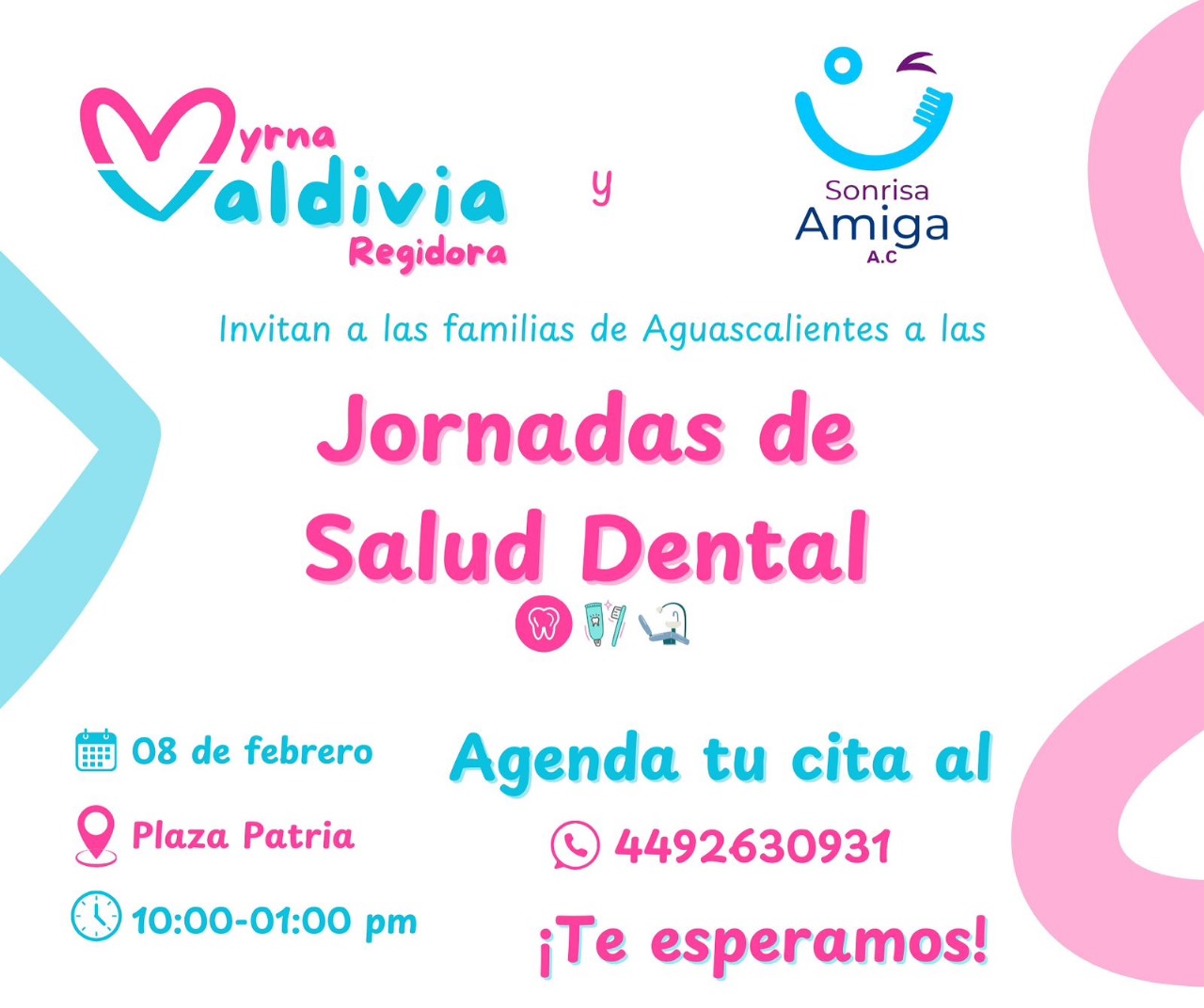 Regidora Myrna Valdivia y “Sonrisa Amiga AC” impulsan Jornadas de Salud Dental en Aguascalientes