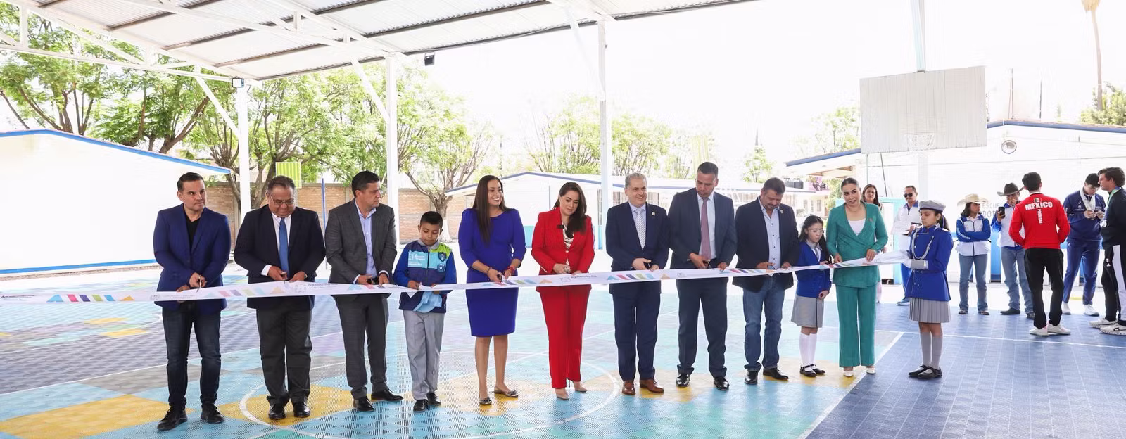 TERE JIMÉNEZ ENTREGA NUEVA INFRAESTRUCTURA EDUCATIVA EN PABELLÓN DE ARTEAGA