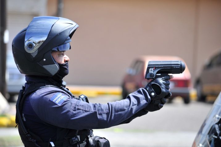 REFUERZA POLICÍA MUNICIPAL OPERATIVO RADAR PARA PREVENIR ACCIDENTES POR EXCESO DE VELOCIDAD