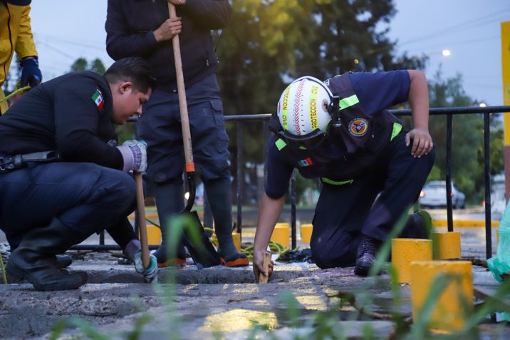 REALIZÓ PROTECCIÓN CIVIL MUNICIPAL ACCIONES PREVENTIVAS EN CANAL DE COLONIA LA ESTRELLA