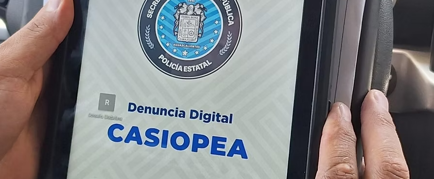CASIOPEA PERMITE LEVANTAR DENUNCIAS EN TIEMPO REAL