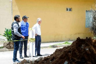 SUPERVISA LEO MONTAÑEZ OBRA DE REHABILITACIÓN SANITARIA EN COLINAS DEL RÍO