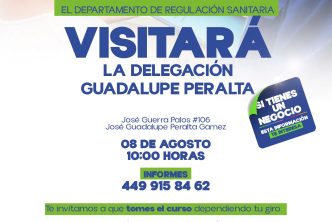 IMPARTIRÁN CURSOS DE REGULACIÓN SANITARIA EN LA DELEGACIÓN GUADALUPE PERALTA IMPARTIRÁN CURSOS DE REGULACIÓN SANITARIA EN LA DELEGACIÓN GUADALUPE PERALTA