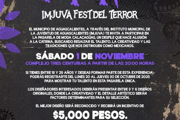 INVITAN A PARTICIPAR EN EL “CALACAGÜAS IMJUVA FEST DEL TERROR”