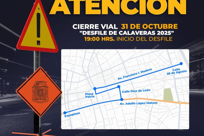 DESPLEGARÁ SEGURIDAD PÚBLICA MUNICIPAL OPERATIVO VIAL CON MOTIVO DEL DESFILE DE CALAVERAS 2025 DESPLEGARÁ SEGURIDAD PÚBLICA MUNICIPAL OPERATIVO VIAL CON MOTIVO DEL DESFILE DE CALAVERAS 2025