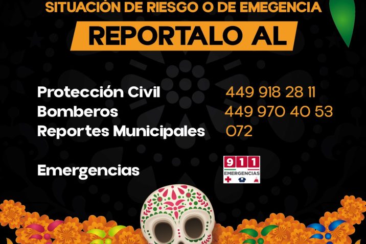 EMITE PROTECCIÓN CIVIL RECOMENDACIONES DE SEGURIDAD AL ASISTIR AL TRADICIONAL TIANGUIS DE MUERTOS