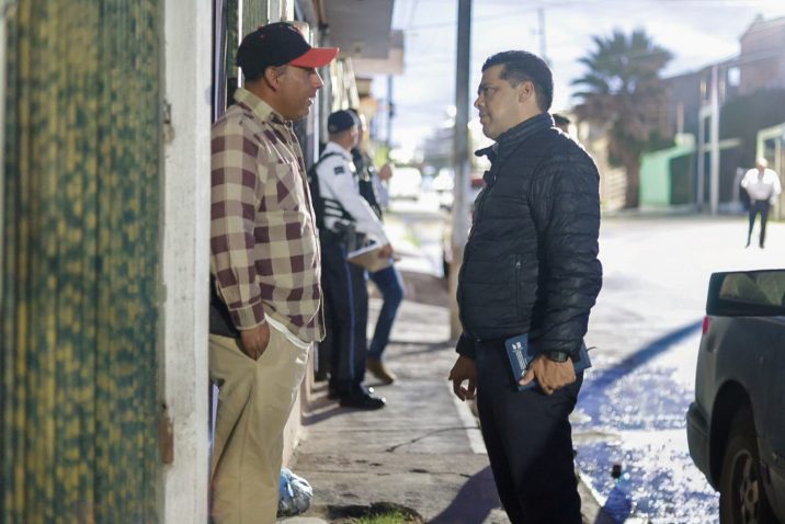 LEO MONTAÑEZ VISITA BALCONES DE OJOCALIENTE CON EL PROGRAMA «PRESIDENTE DE FRENTE»