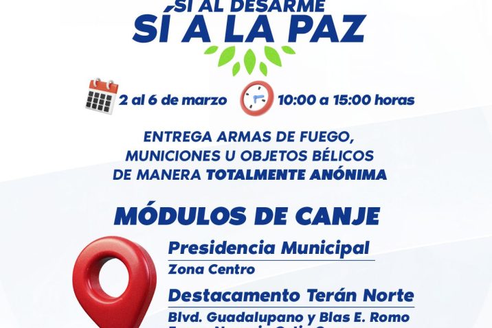 LEO MONTAÑEZ UNE ESFUERZOS EN LA CAMPAÑA «SÍ AL DESARME, SÍ A LA PAZ»