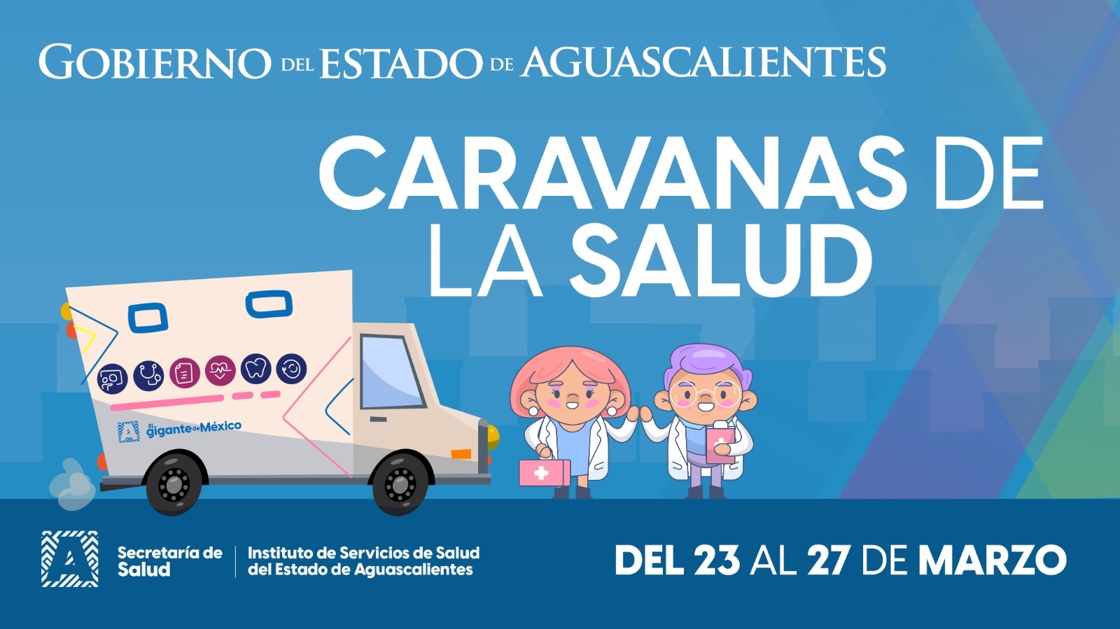 Las Caravanas de la Salud recorrerán varias comunidades esta semana. 🚐