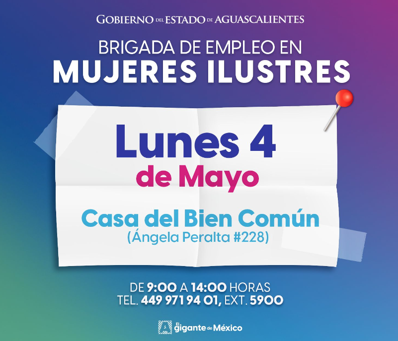 Brigada de Empleo en la colonia Mujeres Ilustres este lunes