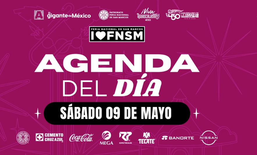 Te compartimos las actividades de la Feria Nacional de San Marcos para este 9 de mayo.