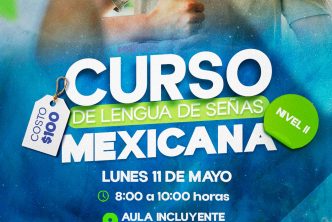 ABRE DIF MUNICIPAL DE AGUASCALIENTES INSCRIPCIONES PARA CURSOS DE LENGUA DE SEÑAS MEXICANA NIVELES 1 Y 2