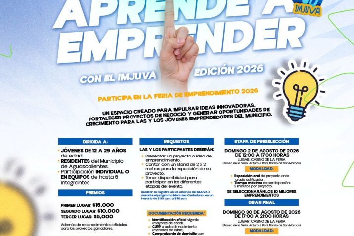 IMPULSA IMJUVA TALENTO JUVENIL CON LA CONVOCATORIA “APRENDE A EMPRENDER” 2026